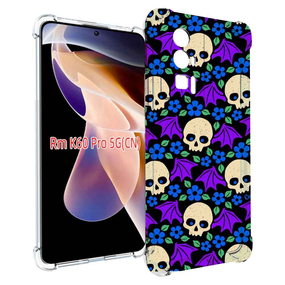 

Чехол MyPads крылатые черепа для Xiaomi Redmi K60 Pro, Прозрачный, Tocco