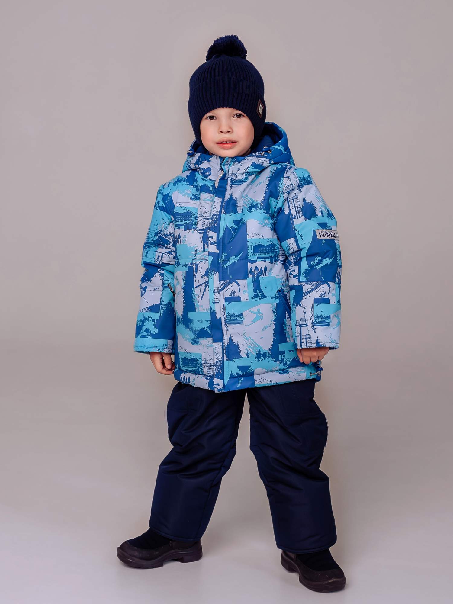 Куртка детская Sibirikids S244В 13 р 104, синий, 104