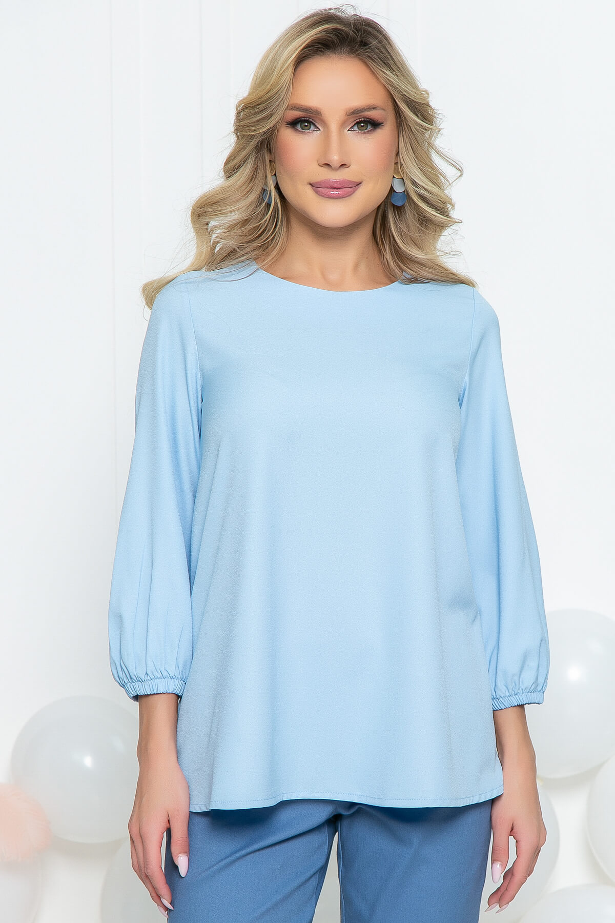 

Туника женская LT Collection Тереза Б5457 голубая 54 RU, Голубой, Тереза Б5457