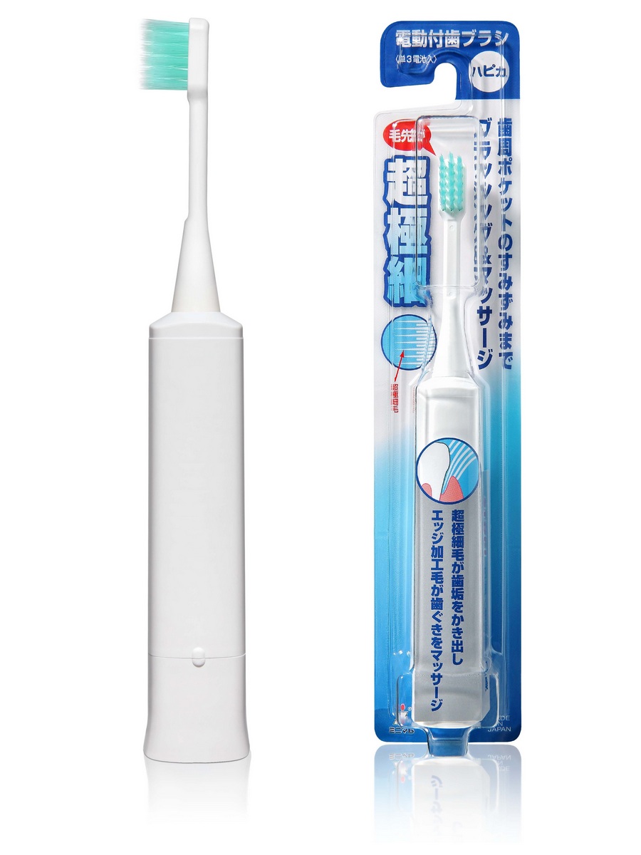 фото Электрическая звуковая зубная щётка hapica ultra-fine dbf-1w для чувствительных зубов 1 шт