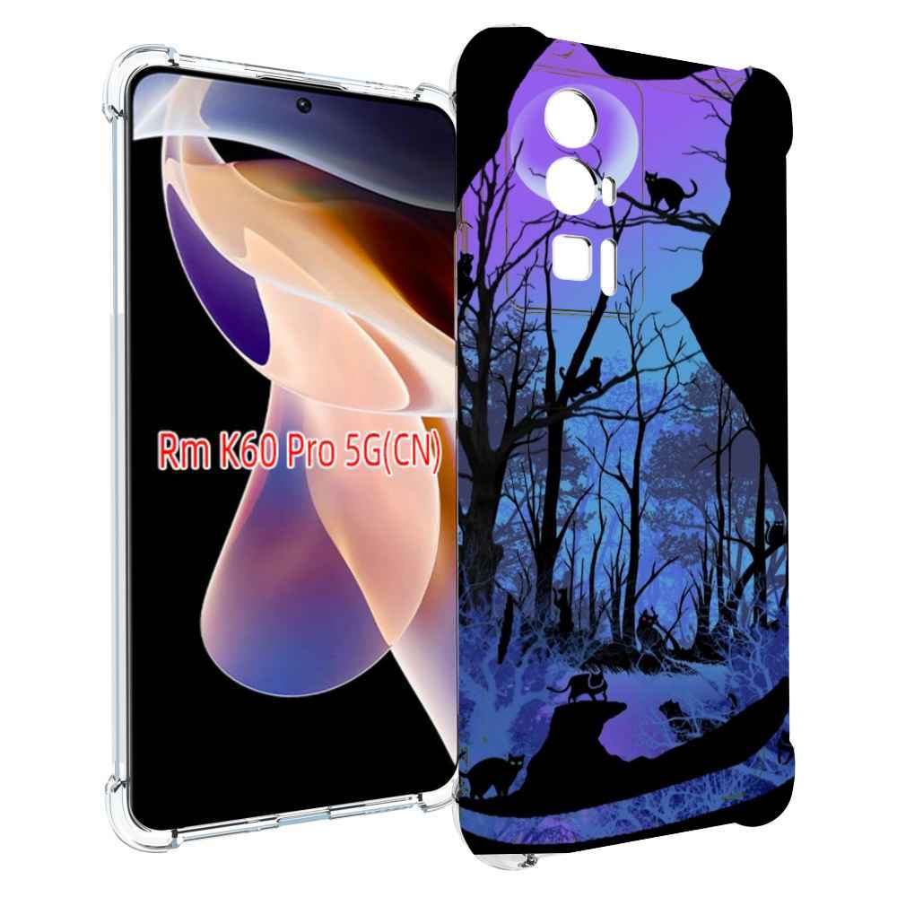 

Чехол MyPads лес внутри кота для Xiaomi Redmi K60 Pro, Прозрачный, Tocco
