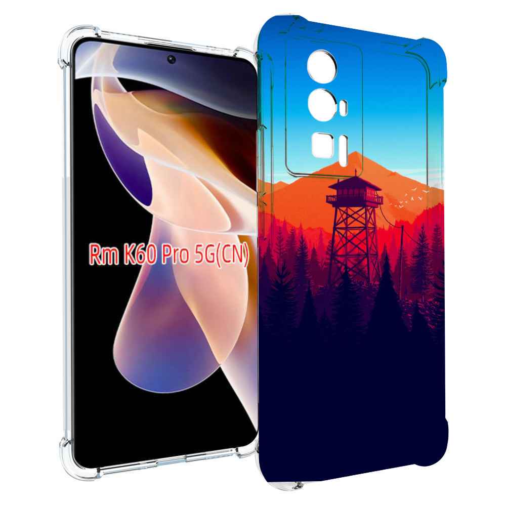 

Чехол MyPads лес с оранжевыми горами для Xiaomi Redmi K60 Pro, Прозрачный, Tocco