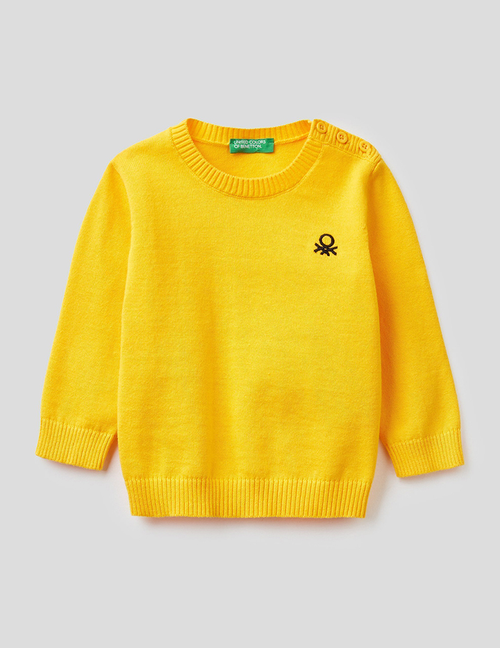

Джемпер для мальчиков Benetton цв. желтый р.98, 21A_12CDC1946