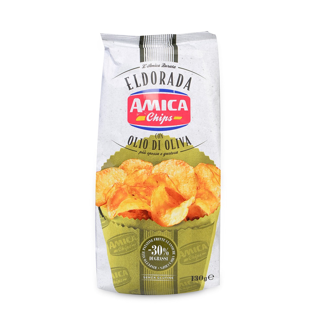 Чипсы картофельные Eldorada Amica Chips c оливковым маслом обезжиренные 130г 538₽