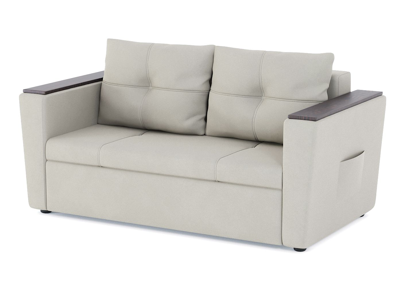 

Диван-кровать прямой Дубай Майами 175x90x96 велюр Зара Крим 02, еврокнижка, Дубай Майами