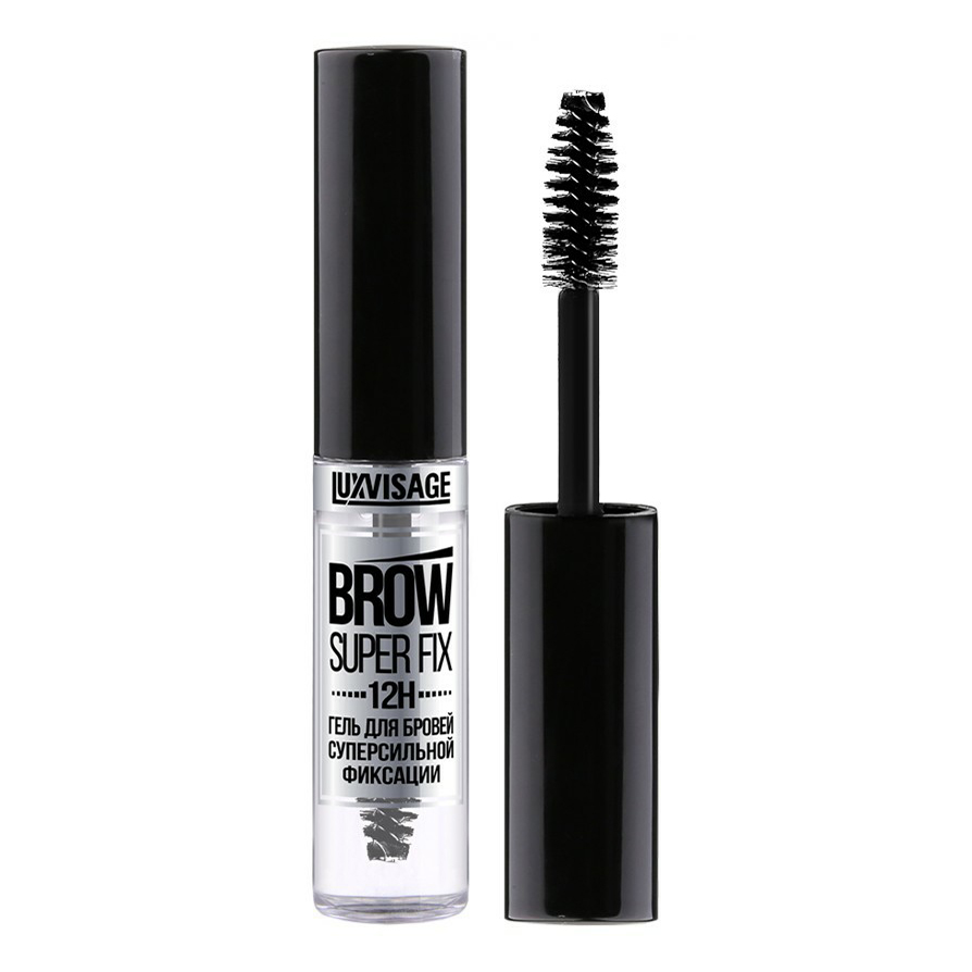 Гель для бровей суперсильной фиксации Luxvisage Brow super fix 12h тон бесцветный 6 мл