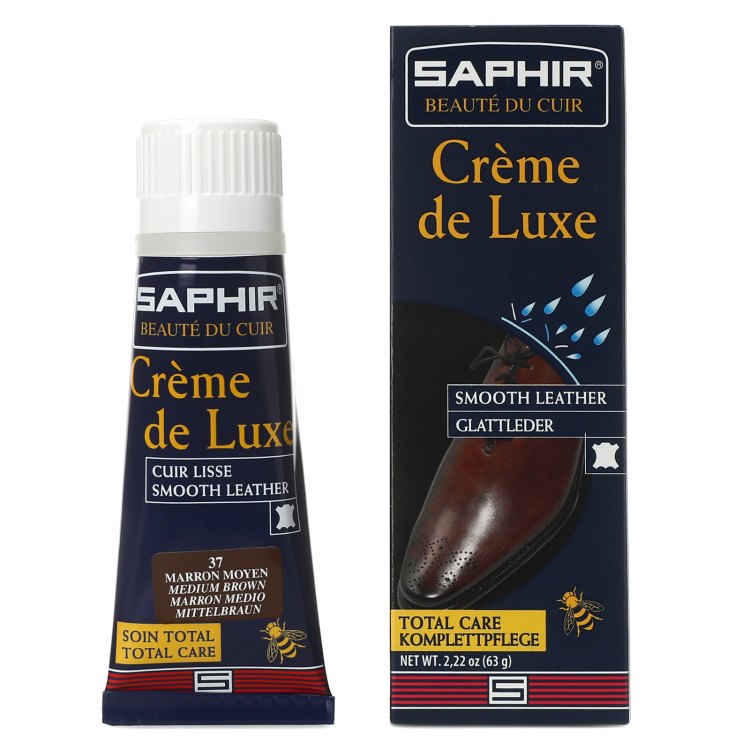 

Крем для обуви унисекс Saphir CREME DE LUXE коричневый, CREME DE LUXE