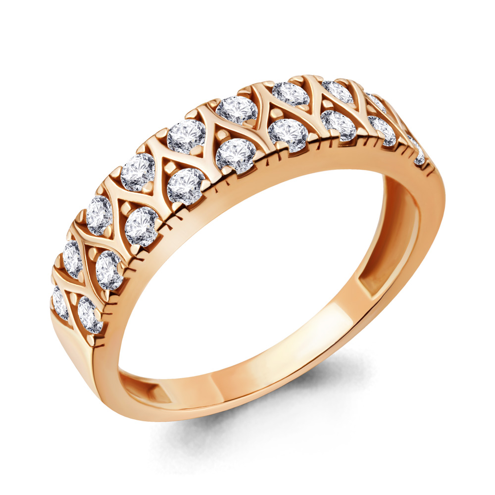 

Кольцо из серебра с фианитом р. 19 Aquamarine 68707А_925_з, 68707А_925_з