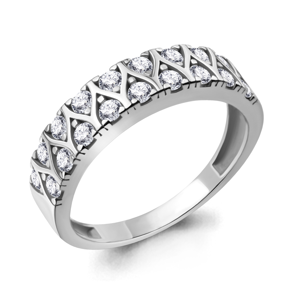 

Кольцо из серебра с фианитом р. , Aquamarine 68707А_925_р, 68707А_925_р