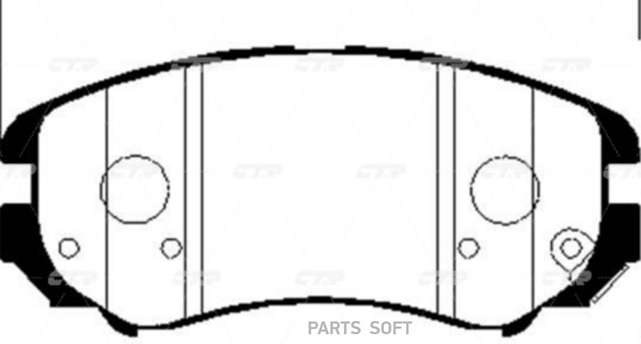 

Тормозные колодки Ctr GK0463P