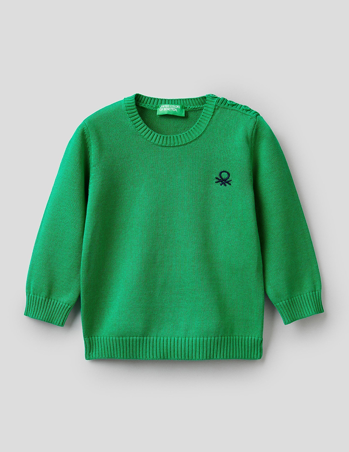 

Джемпер для мальчиков Benetton цв. зеленый р.98, 21A_12CDC1946