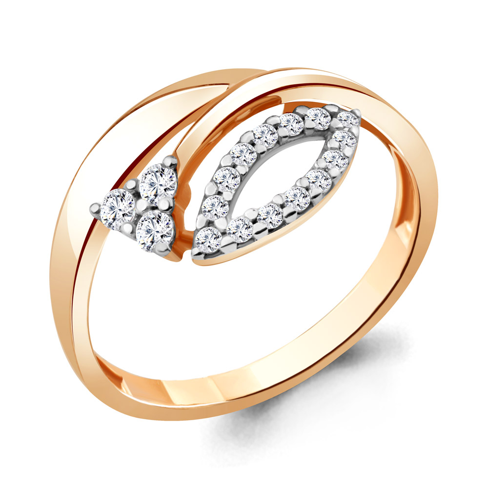 

Кольцо из серебра с фианитом р. 19,5 Aquamarine 68709А_925_з, 68709А_925_з