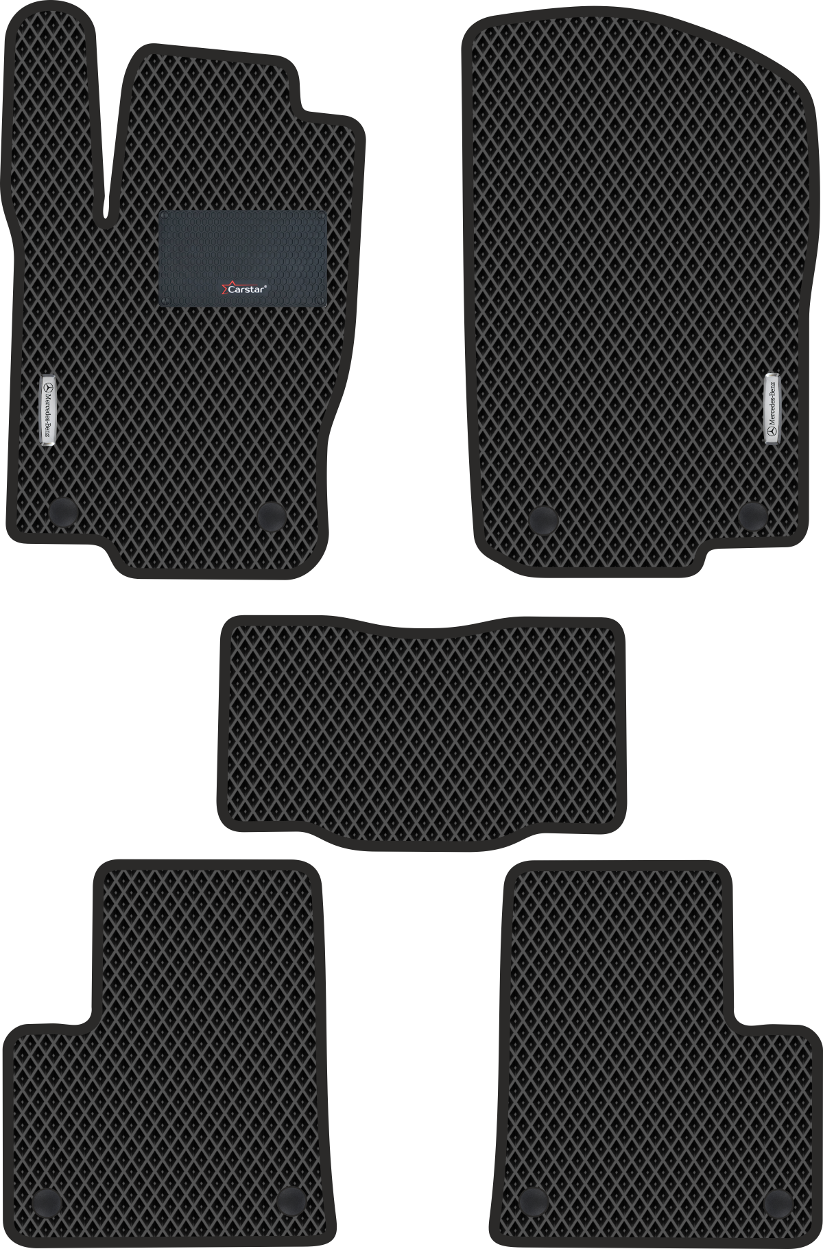 

Коврики Kupi-Kovrik EVA для Mercedes-Benz M-klasse III W166 2011-2015,подпятник,2 эмблемы