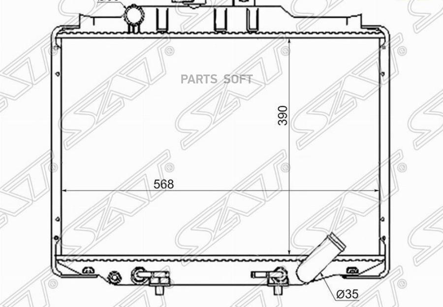 

Радиатор Mitsubishi Delica L300 89-99 4d56 Diesel Sat арт. MC0005-L300-D-3R