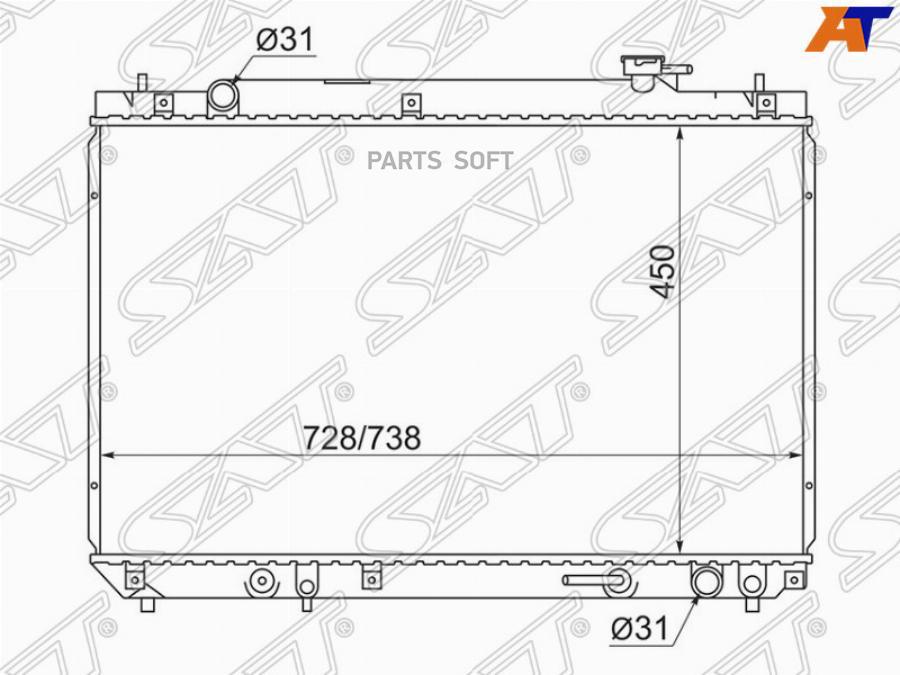 

Радиатор Toyota Harrier 5s-Fe 97-03 Sat арт. SG-TY0003-SXU10