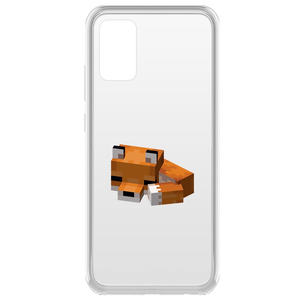 Чехол-накладка Krutoff Спящий Лисенок для Samsung Galaxy A02s (A025)
