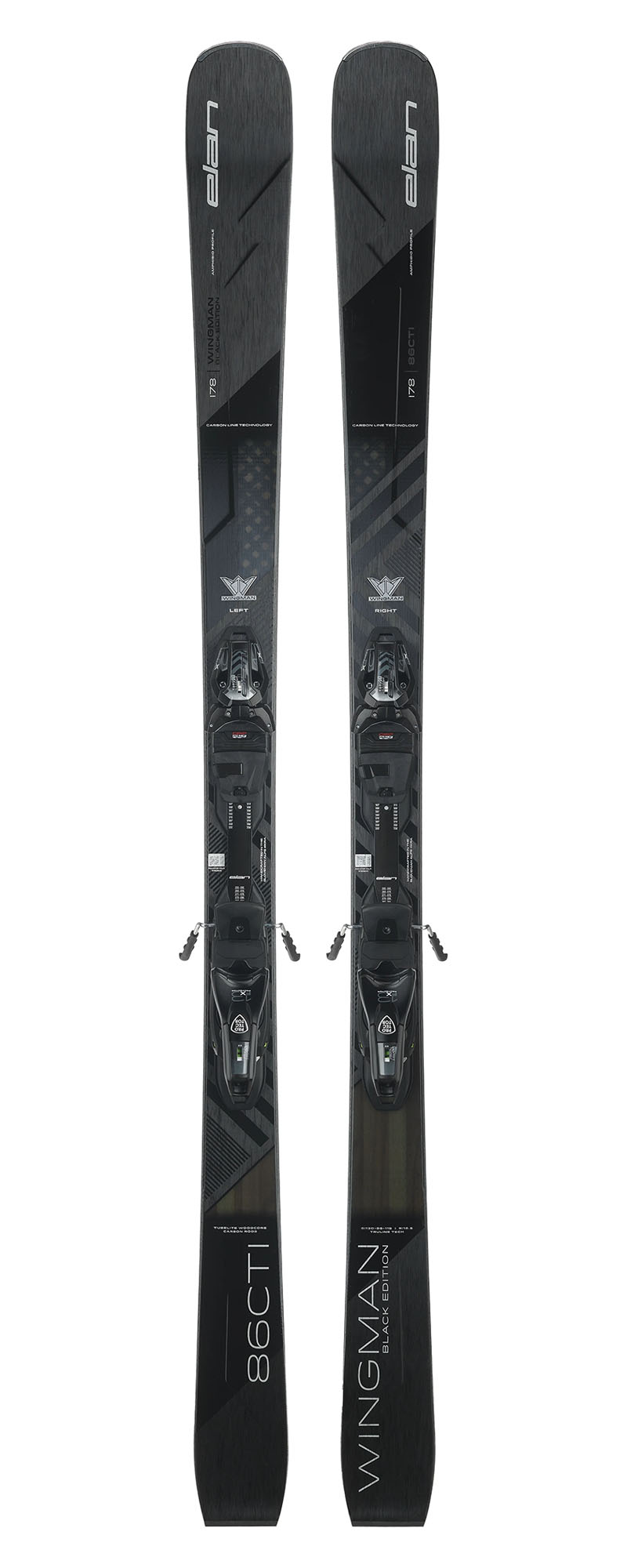 Горные Лыжи С Креплениями Elan 2023-24 Wingman 86 Black Edition Fx + Protector 13.0 Gw