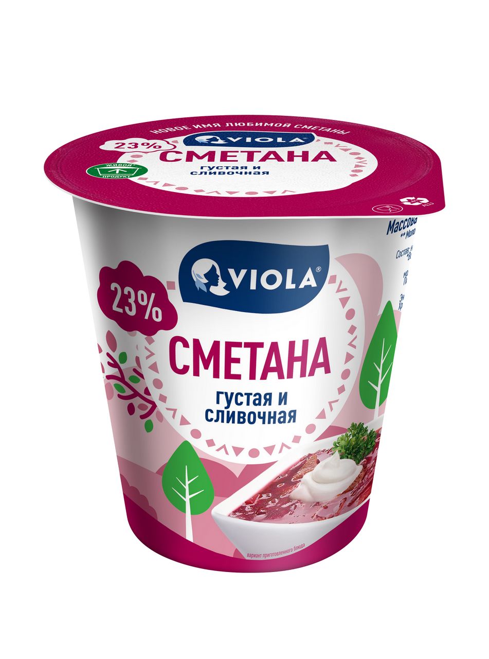 

Сметана Viola 23% БЗМЖ 160 г