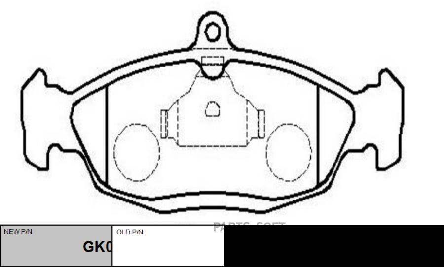 

Тормозные колодки Ctr gk0272