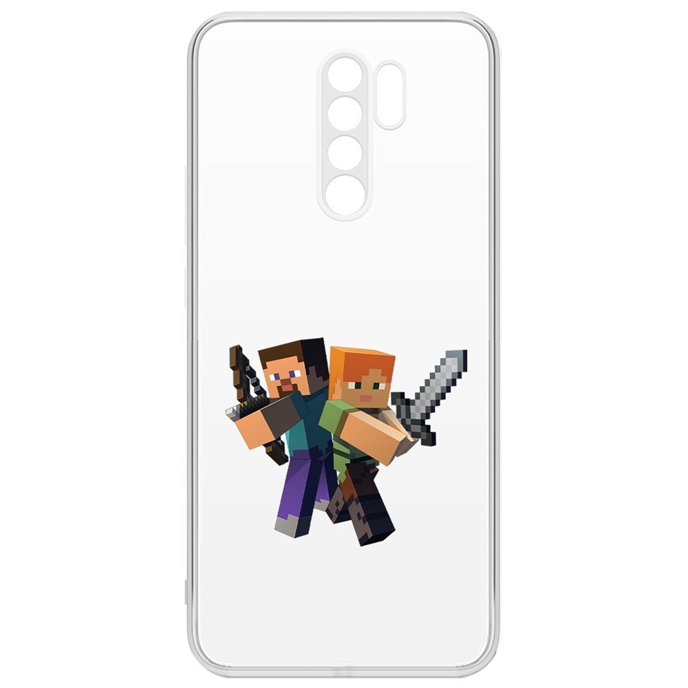 Чехол-накладка Krutoff Стив и Алекс для Xiaomi Redmi 9