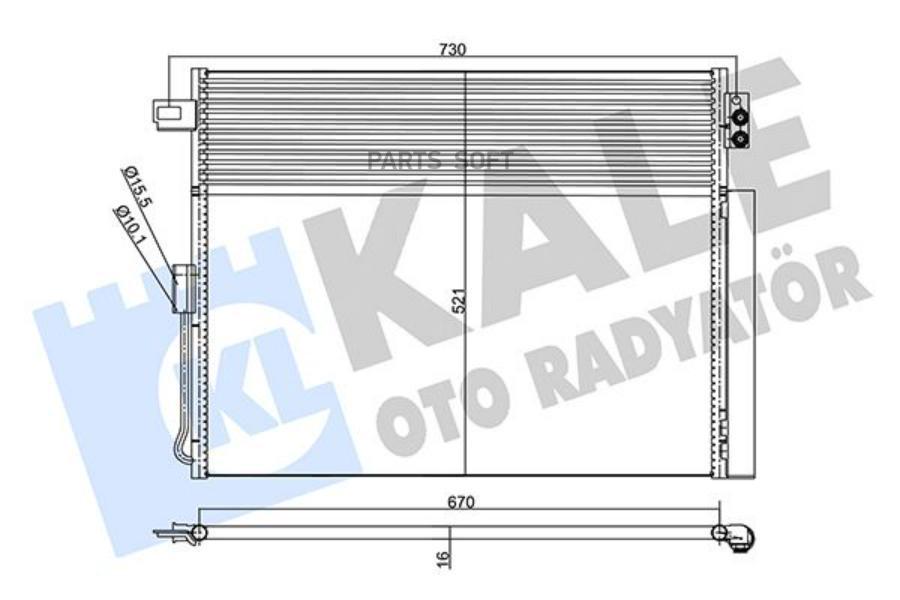 

Радиатор кондиционера JEEP GRAND CHEROKEE IV CRD 2011- ( WITH OIL COOLER )