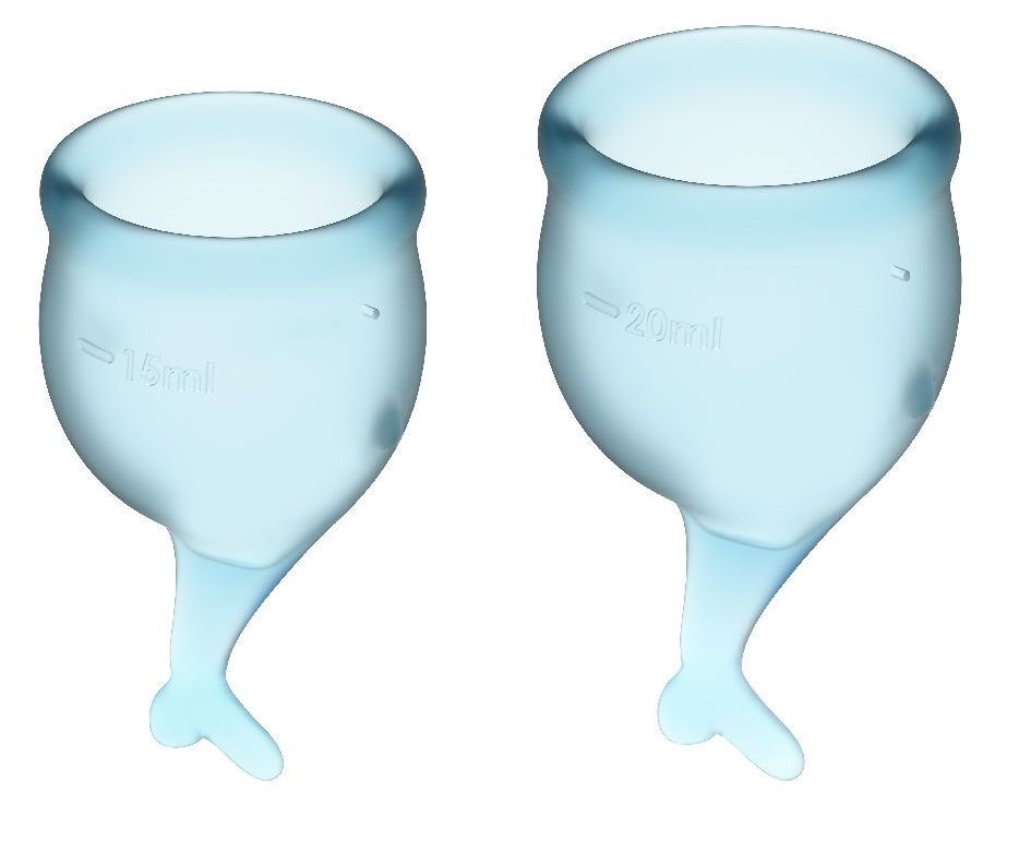 

Набор голубых менструальных чаш Feel secure Menstrual Cup (голубой)