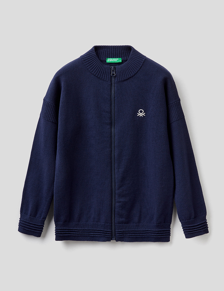 

Кардиган для мальчиков Benetton цв. синий р.110, 21A_12CDC5417