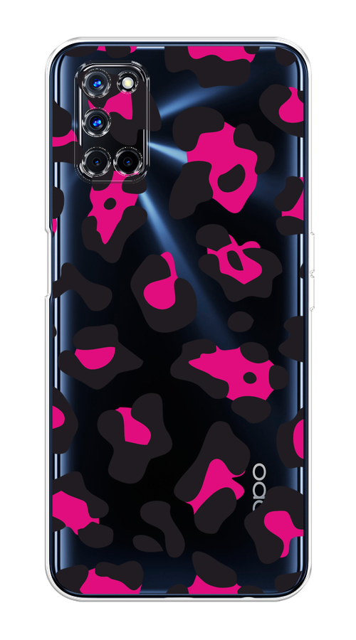 

Чехол на Oppo A52/A72 "Pink cow spots", Черный;розовый, 253250-1