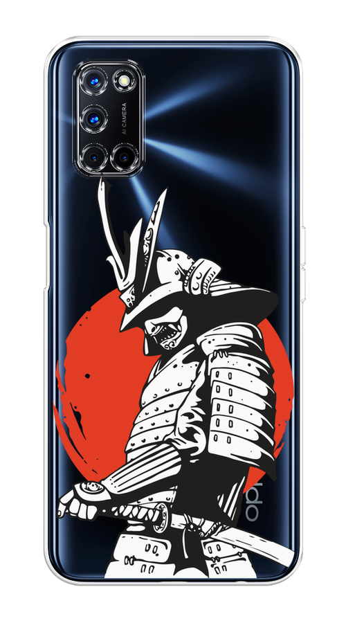 

Чехол на Oppo A52/A72 "Самурай с катаной", Черный;красный;белый, 253250-1