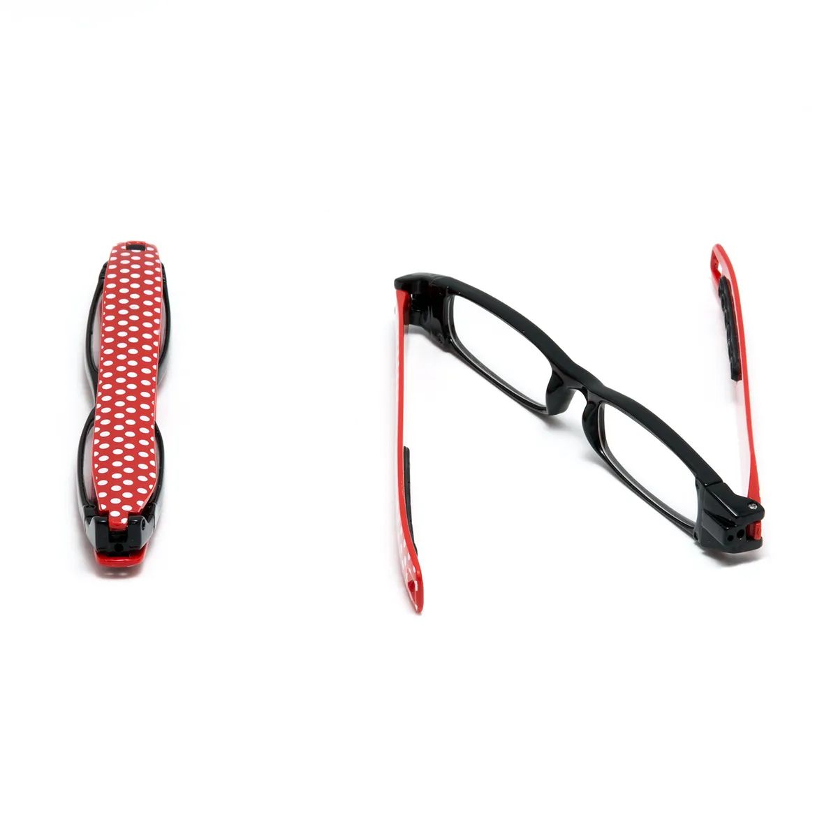 Очки корригирующие пластиковые 360 складные Onegin цвет Черный с красным +1,0