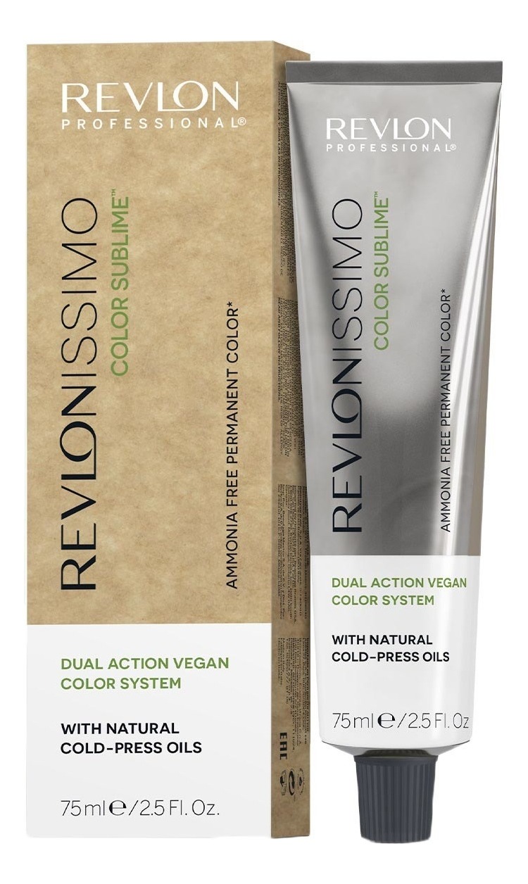 Краска для волос REVLON Revlonissimo Color Sublime Vegan 1, 75 мл collistar средство для волос 5 в 1 sublime drops