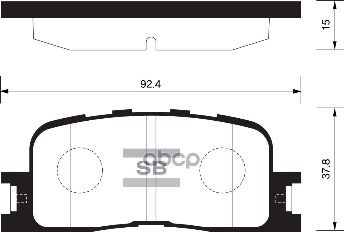

Тормозные колодки Sangsin brake задние для Toyota Camry 2.0 01-/Lexus ES300 2002- SP2038