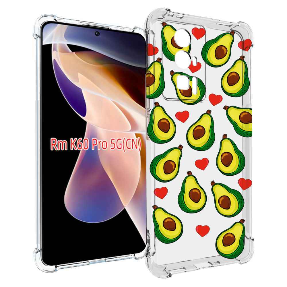 

Чехол MyPads миленькие-авокадо для Xiaomi Redmi K60 Pro, Прозрачный, Tocco