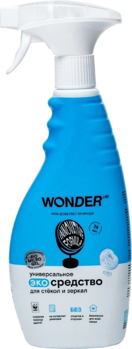 Средство чистящее Wonder Lab Innovative Formula для стекол и зеркал 500мл 160₽