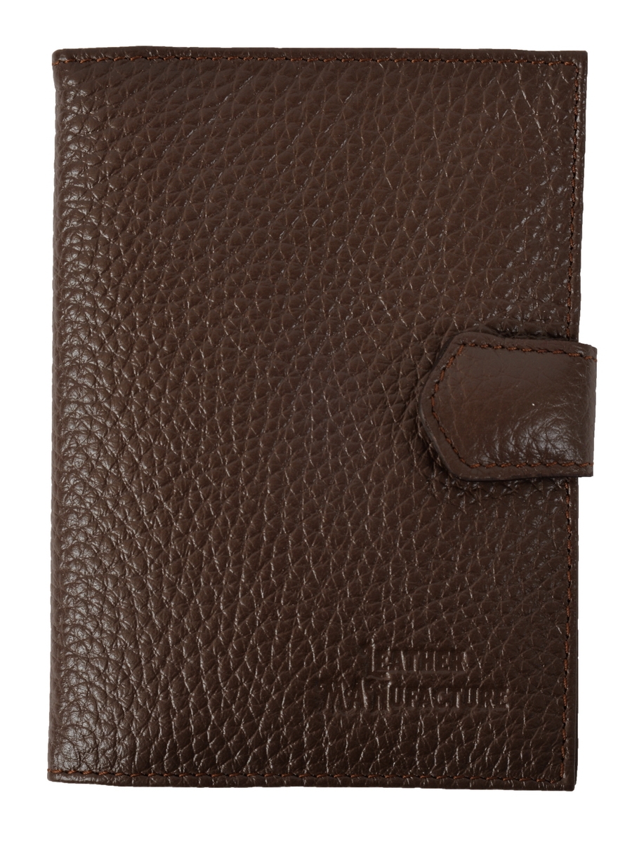 

Обложка для автодокументов мужская Leather Manufacture 133266 коричневая, 133266