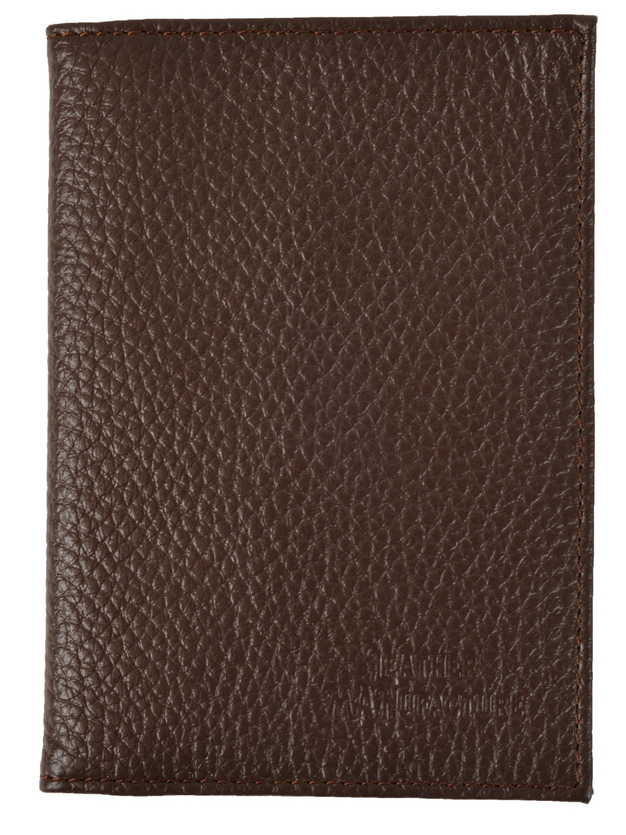 

Обложка для автодокументов унисекс Leather Manufacture 133268 коричневая, 133268