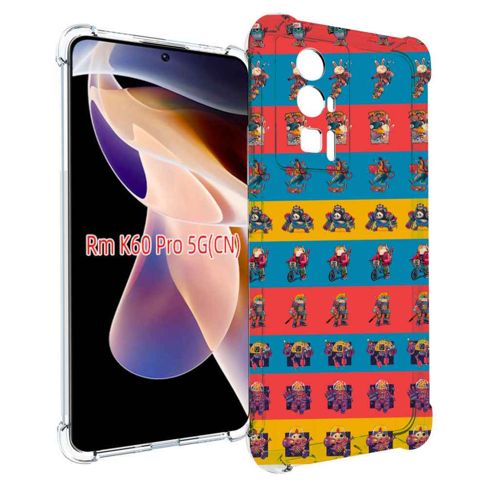 

Чехол MyPads много стикеров для Xiaomi Redmi K60 Pro, Прозрачный, Tocco