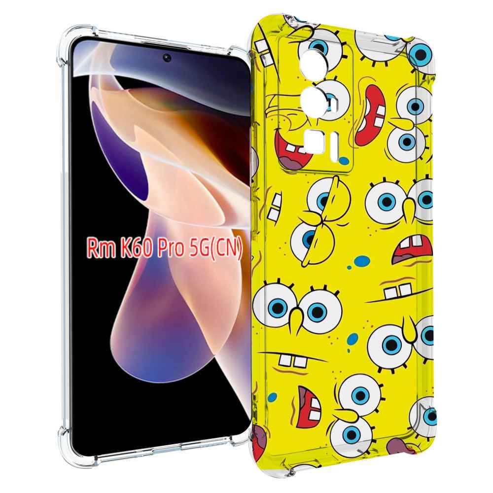 

Чехол MyPads много-спанч-боба для Xiaomi Redmi K60 Pro, Прозрачный, Tocco