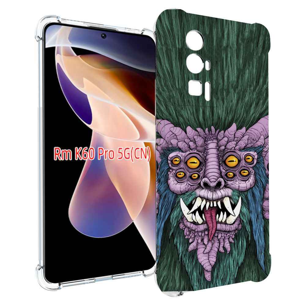 

Чехол MyPads многоглазый черт для Xiaomi Redmi K60 Pro, Прозрачный, Tocco