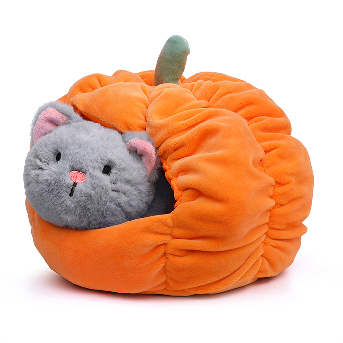 

Мягкая игрушка Мишуткин Котик в тыкве М1118 20 см, Разноцветный
