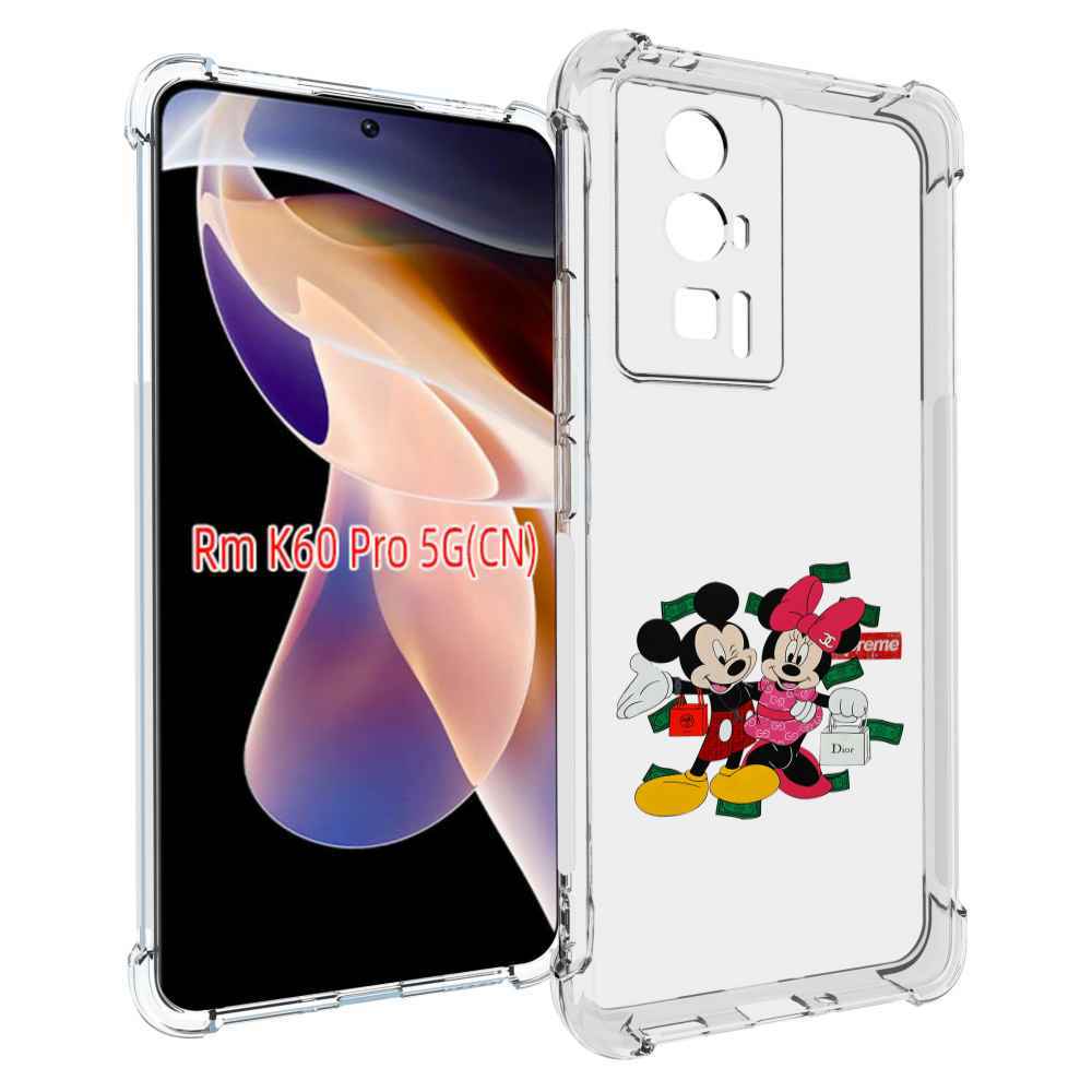

Чехол MyPads модные-микки-маус детский для Xiaomi Redmi K60 Pro, Прозрачный, Tocco