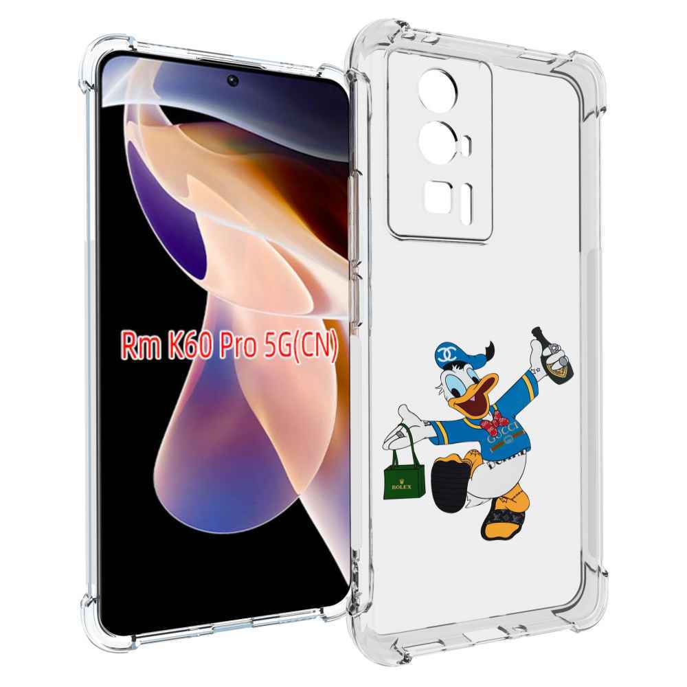 

Чехол MyPads модный-дональд-дак для Xiaomi Redmi K60 Pro, Прозрачный, Tocco