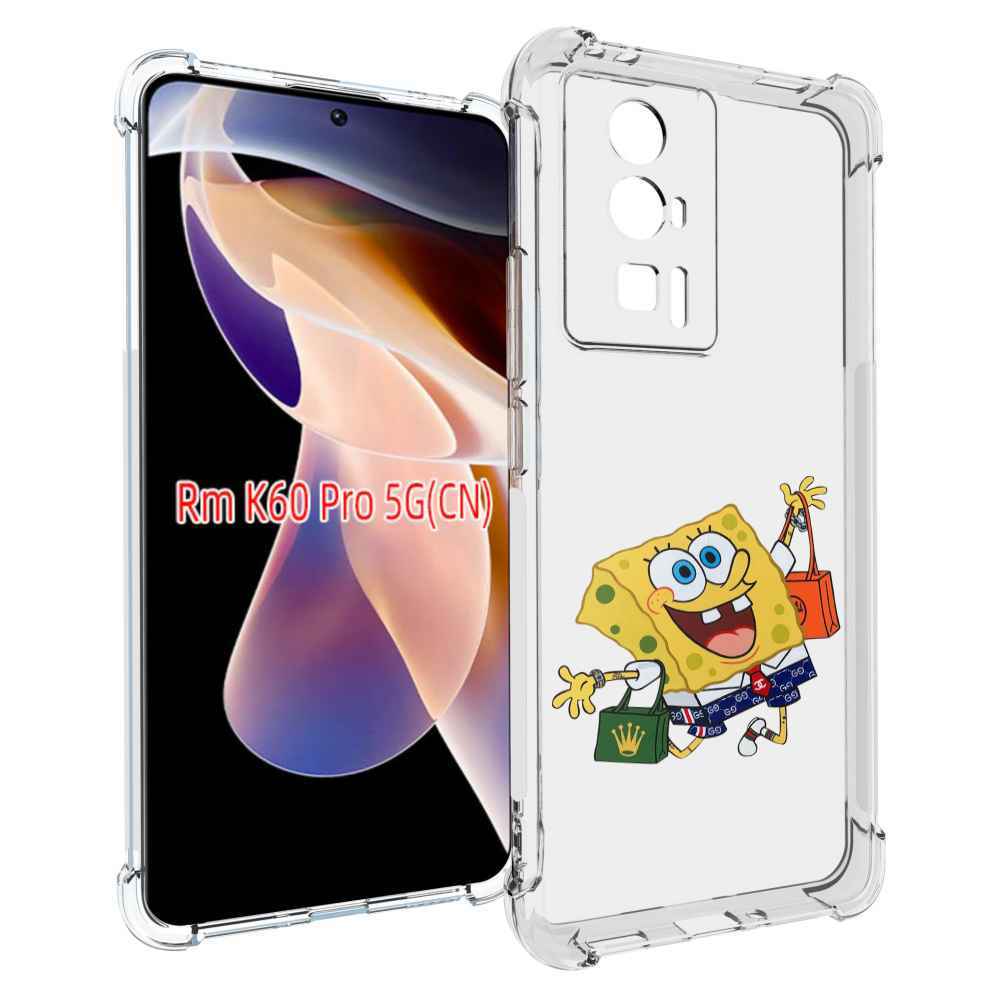 

Чехол MyPads модный-спанч-боб для Xiaomi Redmi K60 Pro, Прозрачный, Tocco