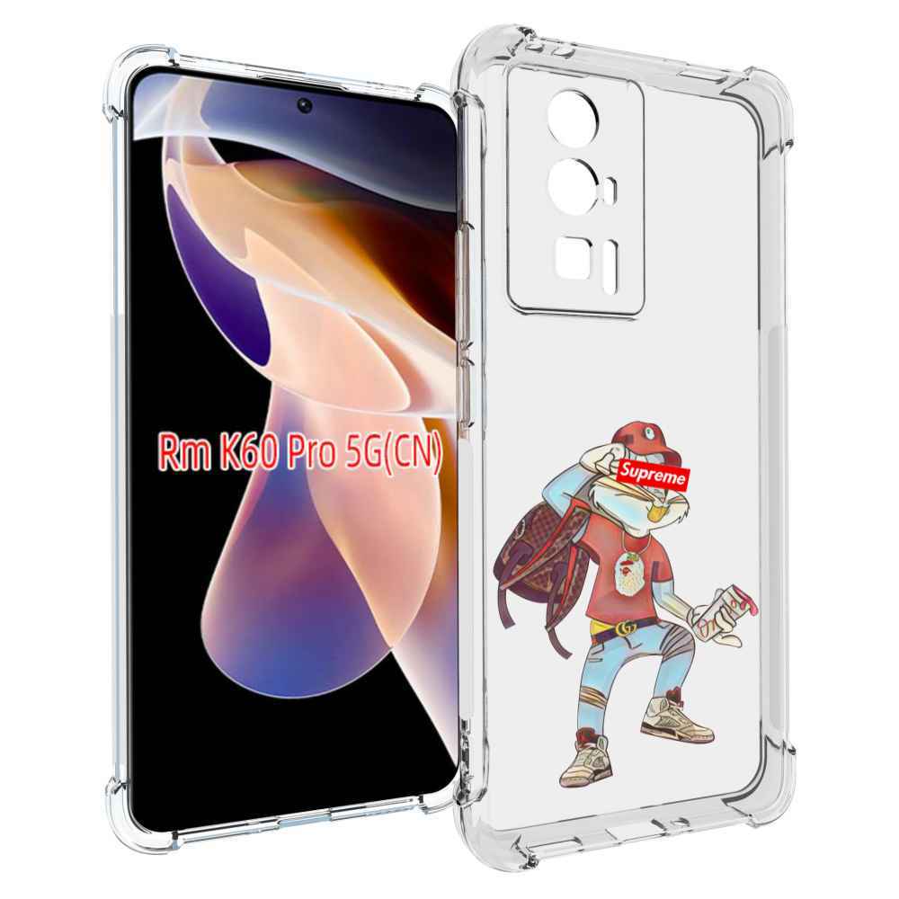 

Чехол MyPads моднявый-заяц детский для Xiaomi Redmi K60 Pro, Прозрачный, Tocco