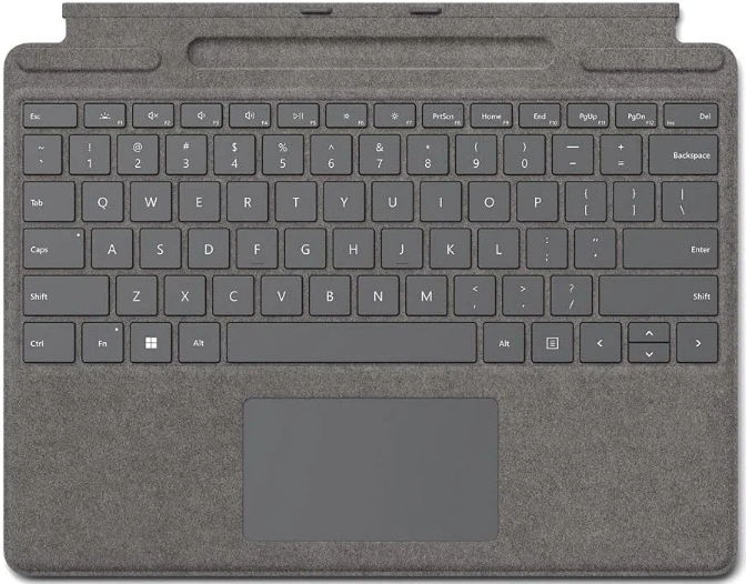 Клавиатура Microsoft Surface Pro Signature Keyboard Alcantara (Platinum) RUS