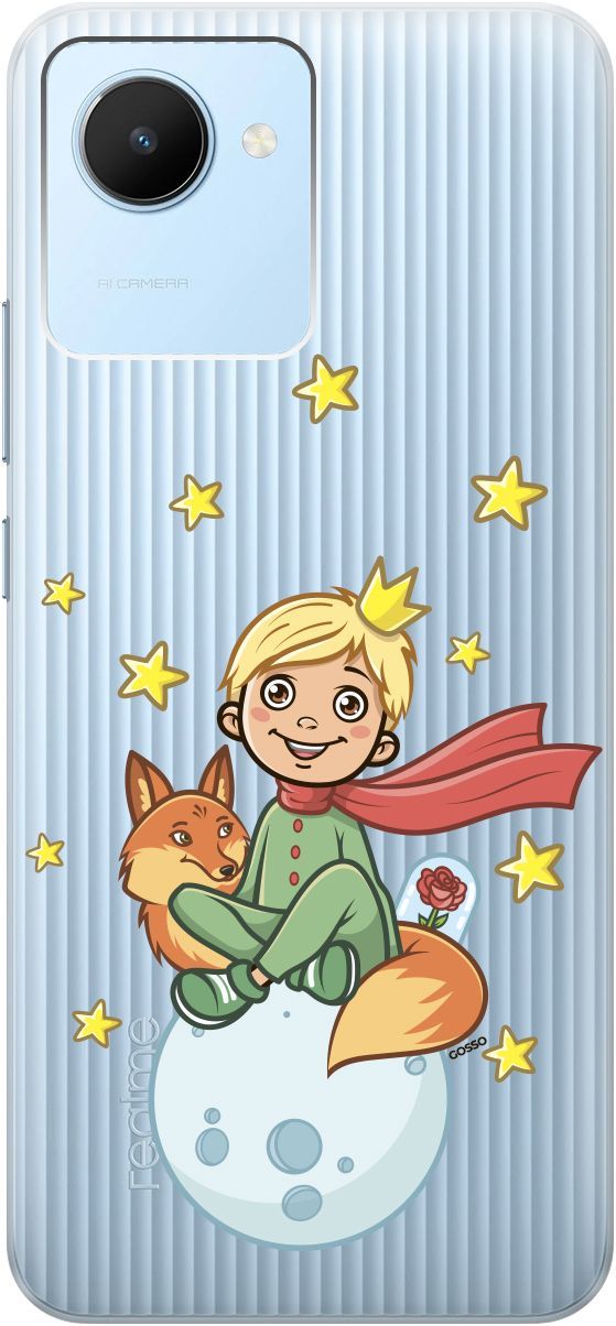 

Силиконовый чехол на realme C30 с 3D принтом "Little Prince" прозрачный, Прозрачный;бежевый, 1567000