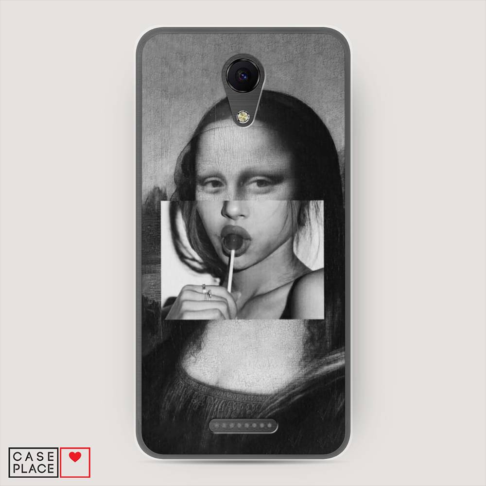 

Чехол Awog на BQ 5044 Strike / BQ 5044 Страйк "Mona Lisa sucking lollipop", 201050-9