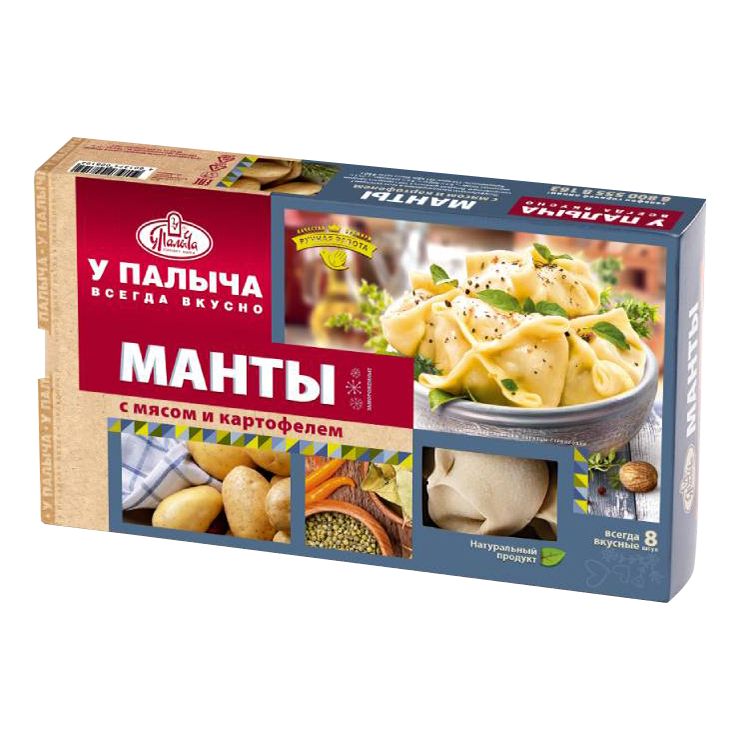 Манты У Палыча с мясом и картофелем 440 г