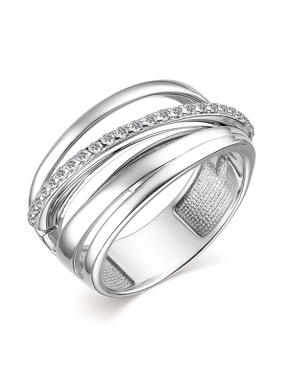 Кольцо из серебра с фианитом р.18,5 UVILERS ZS98337