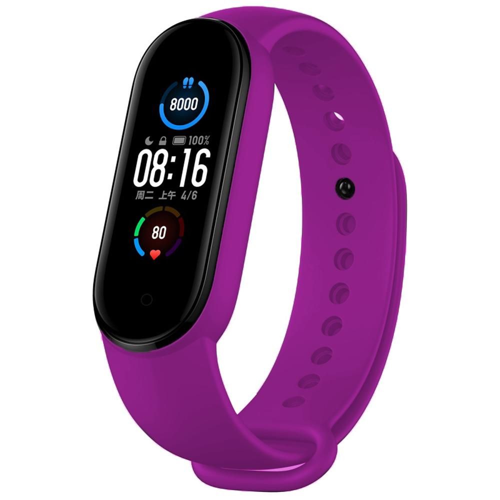 

Ремешок силиконовый Zibelino для Mi Band 3/4 фиолетовый, Zibelino для Mi Band 3/4